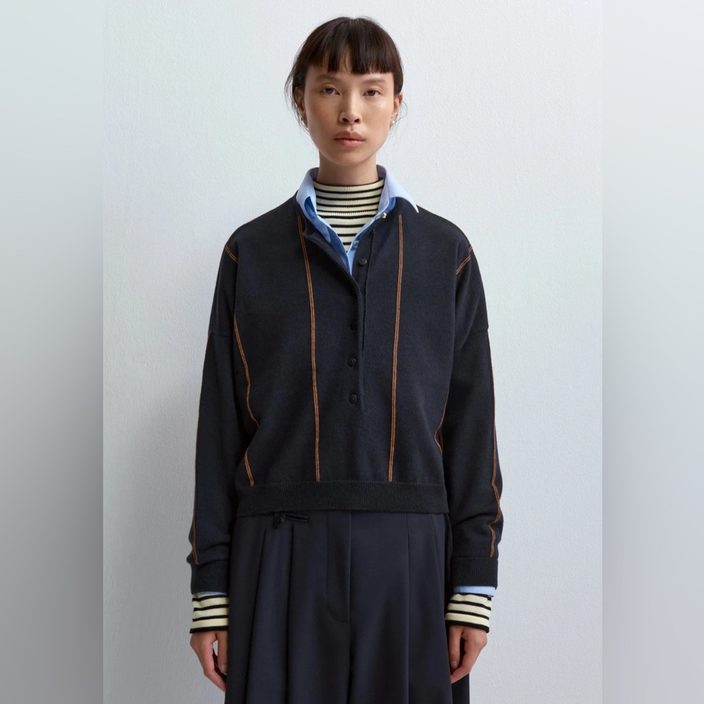 SOLD Cordera Merino Wool Polo - Picture 2 of 6